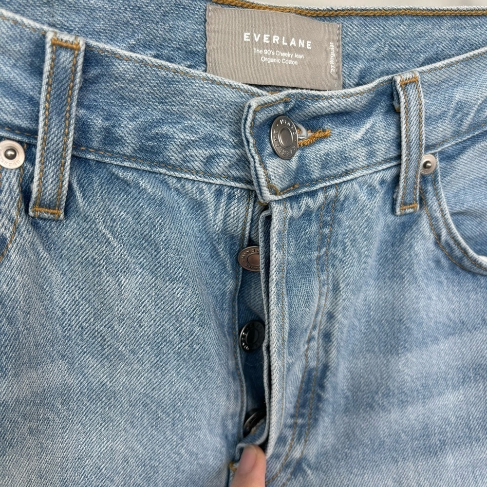 Everlane The Curvy 90s Cheeky Straight Jeans Size 27 Ankle - Picture 4 of 8